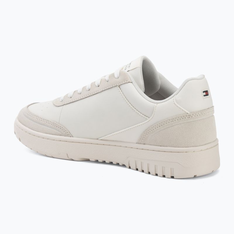 Încălțăminte pentru bărbați Tommy Hilfiger Basket Core Leather Suede Mix ecru/street green 3