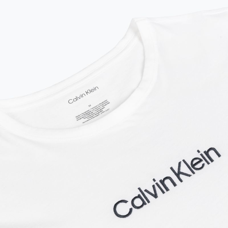 Tricou pentru bărbați Calvin Klein 000NM2748E Crew Neck classic white w/ blue nights 3
