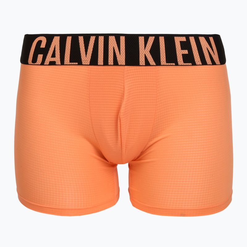 Boxeri pentru bărbați Calvin Klein LV00NB4665 Boxer Brief black/olive night/orange frosting 2