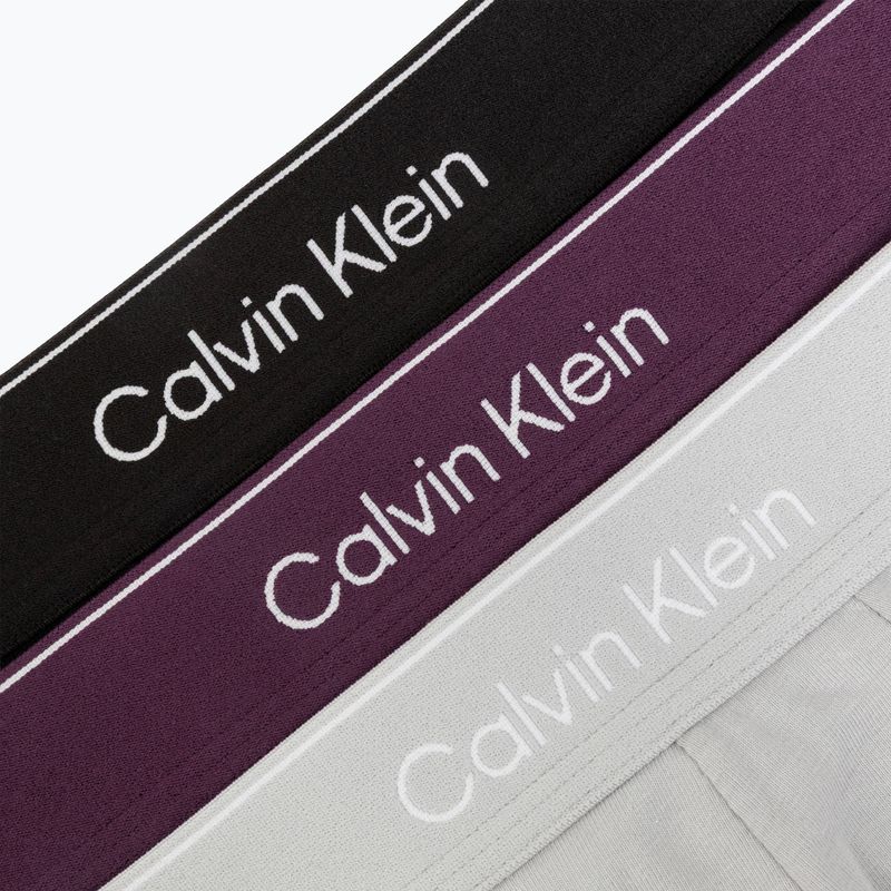 Boxeri pentru bărbați Calvin Klein LV00NB4394 Brief black/harbor mist/dark purple w/ dt 6