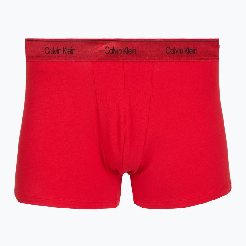 Boxeri pentru bărbați Calvin Klein LV00NB4575 Trunk black/goji berry/black 2