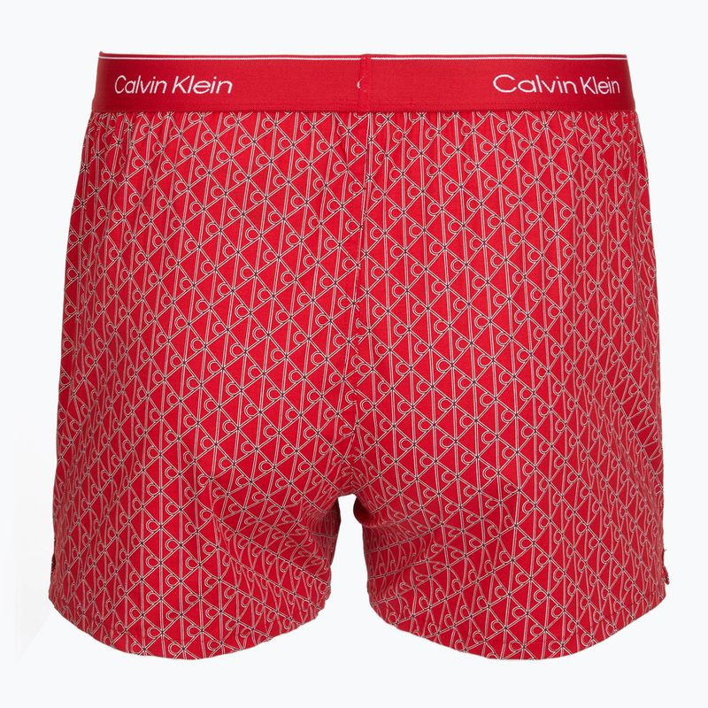 Boxeri pentru bărbați Calvin Klein LV00NB4727 Boxer Slim black/prep emblem goji berry/grisai 3