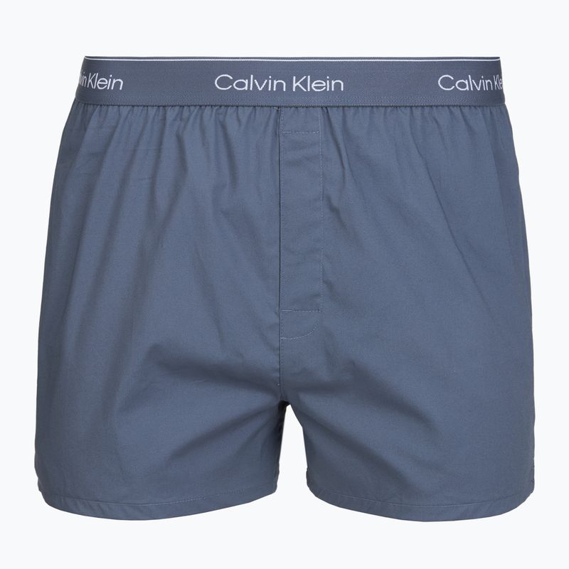 Boxeri pentru bărbați Calvin Klein LV00NB4727 Boxer Slim black/prep emblem goji berry/grisai 5