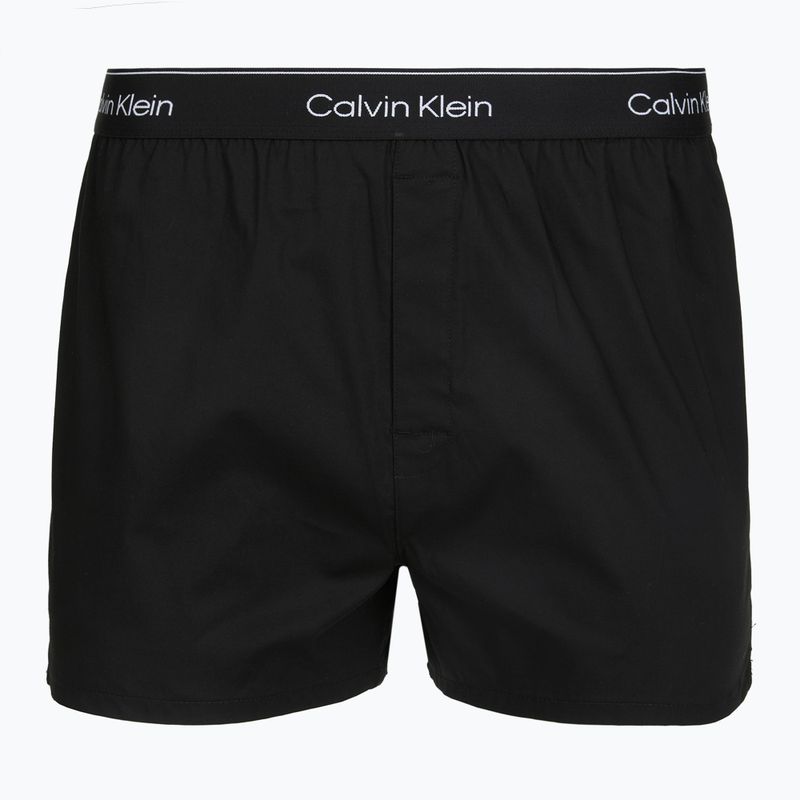 Boxeri pentru bărbați Calvin Klein LV00NB4727 Boxer Slim black/prep emblem goji berry/grisai 6