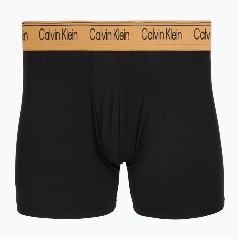 Boxeri pentru bărbați Calvin Klein LV00NB4410 Brief black w/bronze flash wb/black/oliv 2