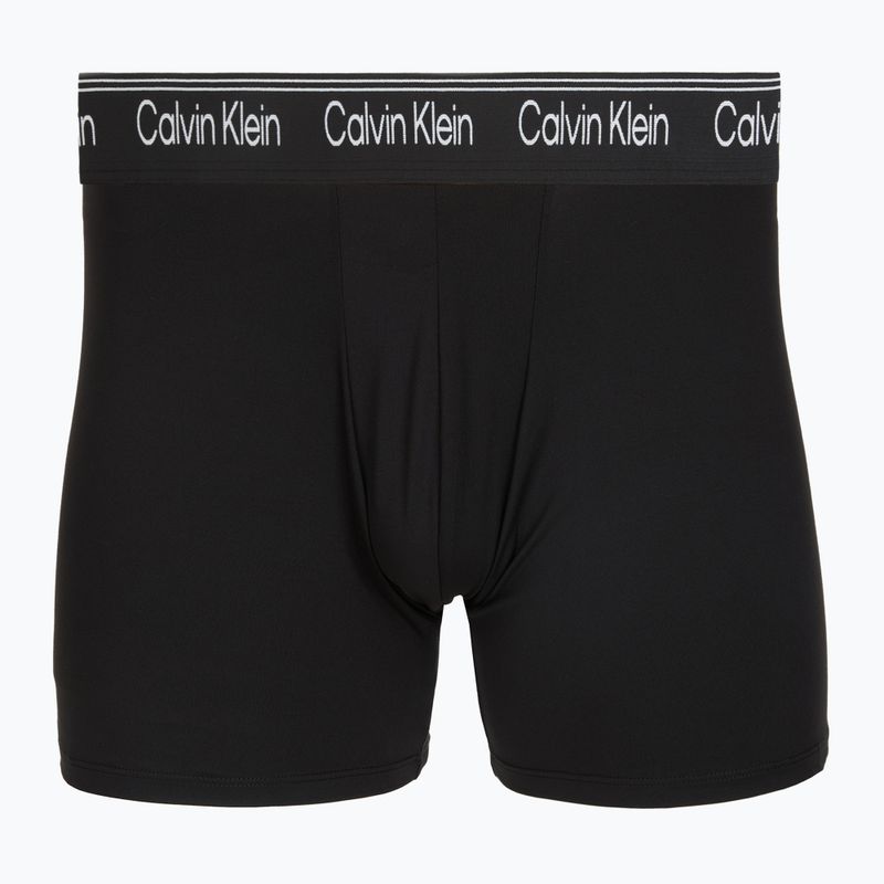 Boxeri pentru bărbați Calvin Klein LV00NB4410 Brief black w/bronze flash wb/black/oliv 4