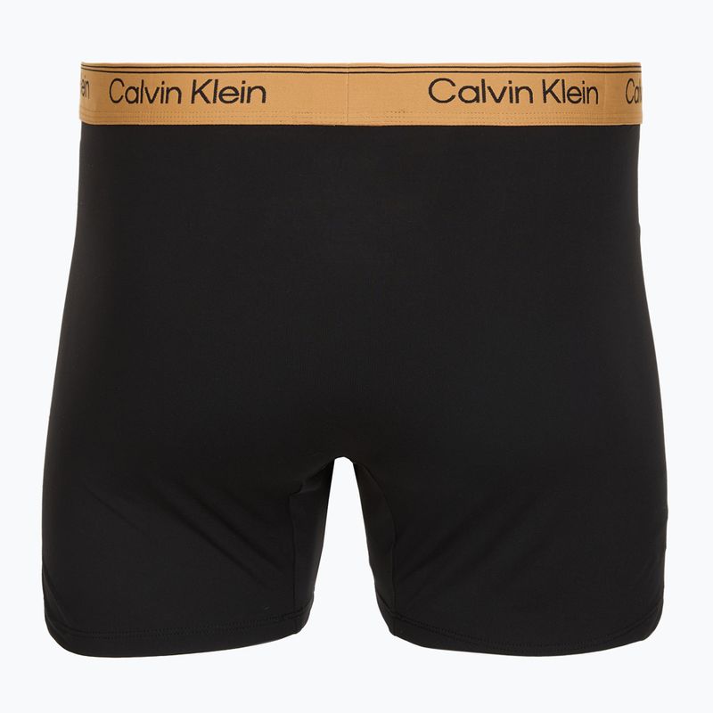 Boxeri pentru bărbați Calvin Klein LV00NB4410 Brief black w/bronze flash wb/black/oliv 5