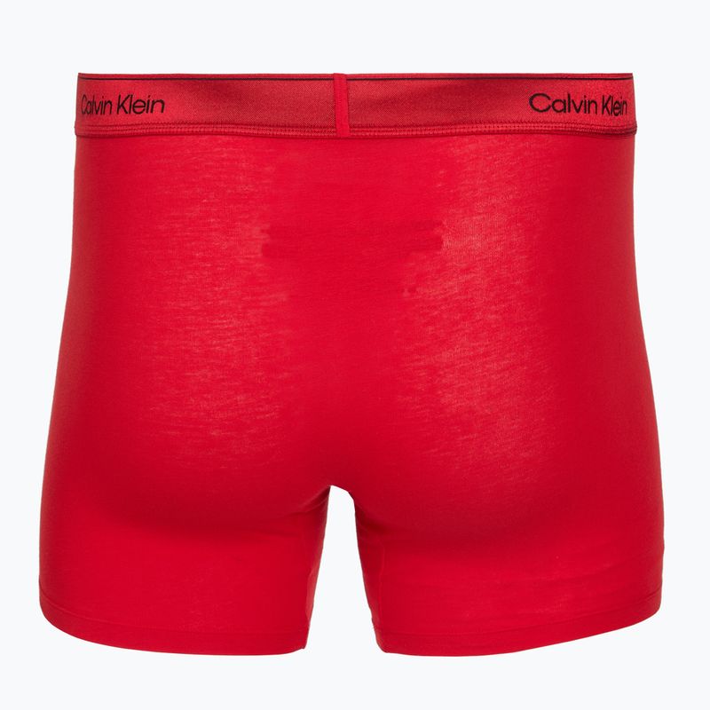 Boxeri pentru bărbați Calvin Klein LV00NB4576 Boxer Brief black/goji berry/black 4