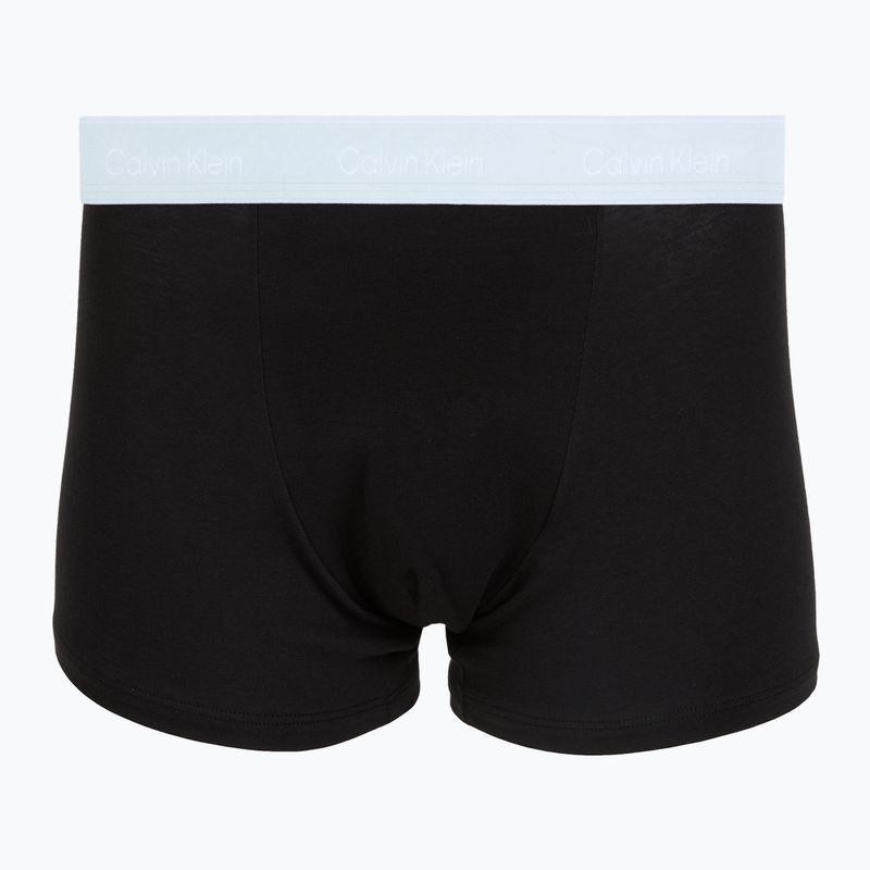Boxeri pentru bărbați Calvin Klein LV00NB4286 Relaxed Fit Trunk black bodies w/ poseidon blue/plein 2