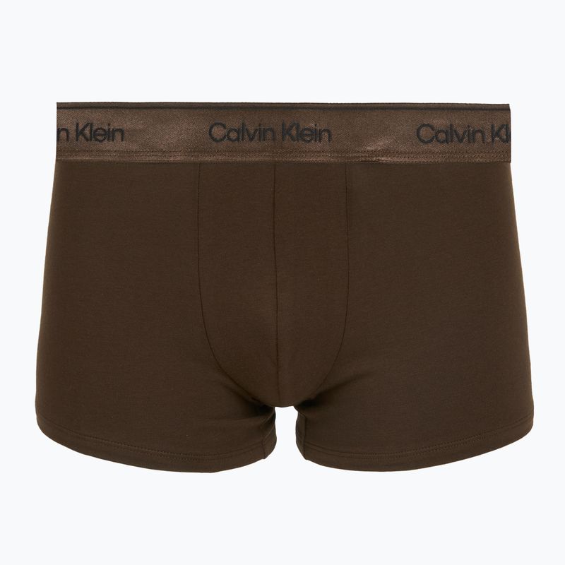 Boxeri pentru bărbați Calvin Klein LV00NB4575 Trunk black/brown cork/river sand 3