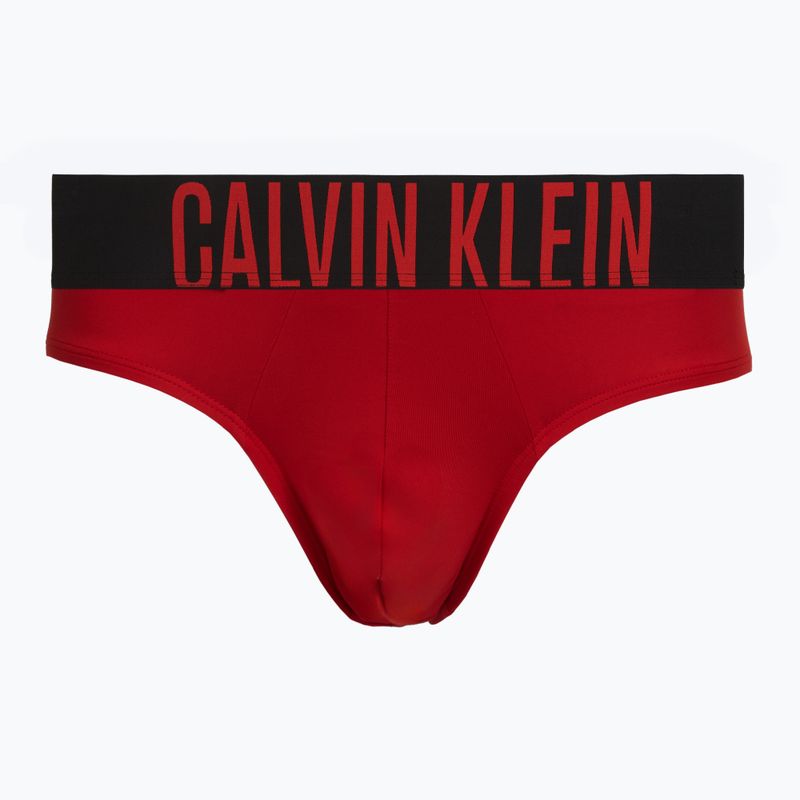 Slipuri pentru bărbați Calvin Klein 000NB3610A Hip Brief black/goji berry/aqua blue 3