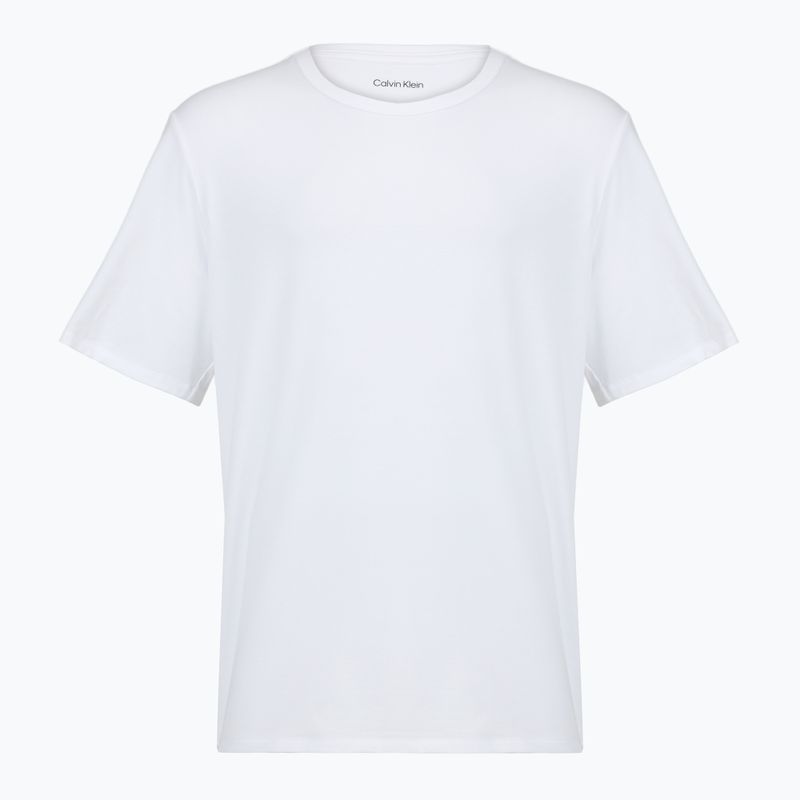 Tricou pentru bărbați Calvin Klein LV00NB4185 Crew Neck black w/ white emb/white w/ black e 2