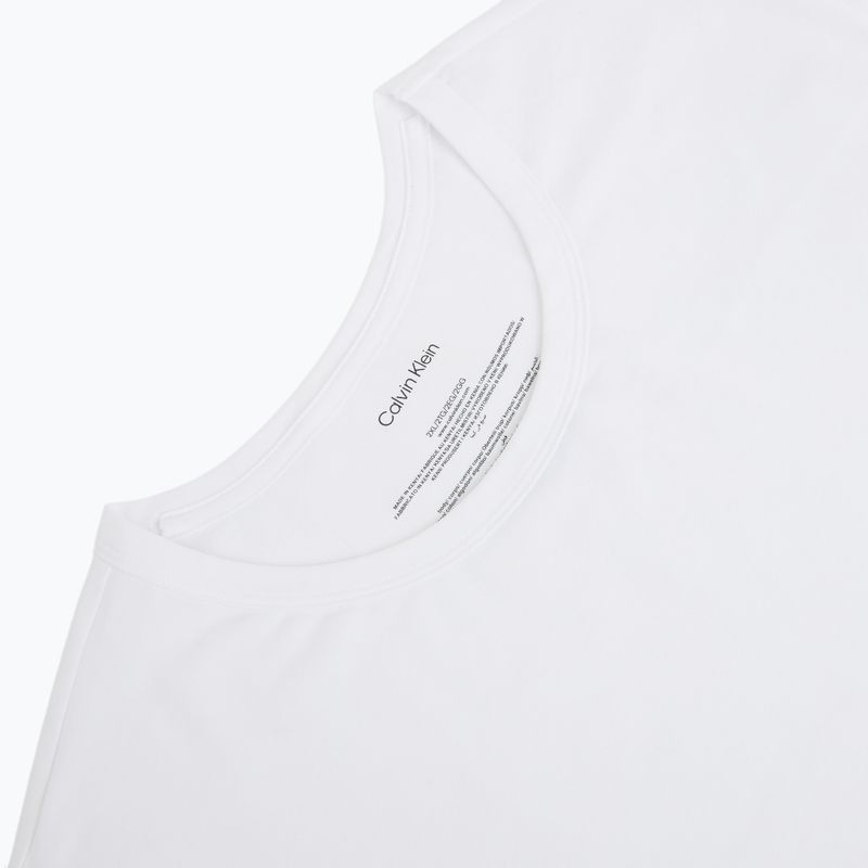 Tricou pentru bărbați Calvin Klein LV00NB4185 Crew Neck black w/ white emb/white w/ black e 6