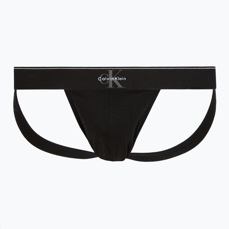 Slipuri pentru bărbați Calvin Klein LV00NB4644 Jock Strap black bodies w/ granite gray/poseid 2