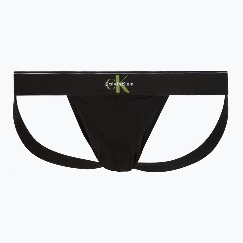 Slipuri pentru bărbați Calvin Klein LV00NB4644 Jock Strap black bodies w/ granite gray/poseid 3