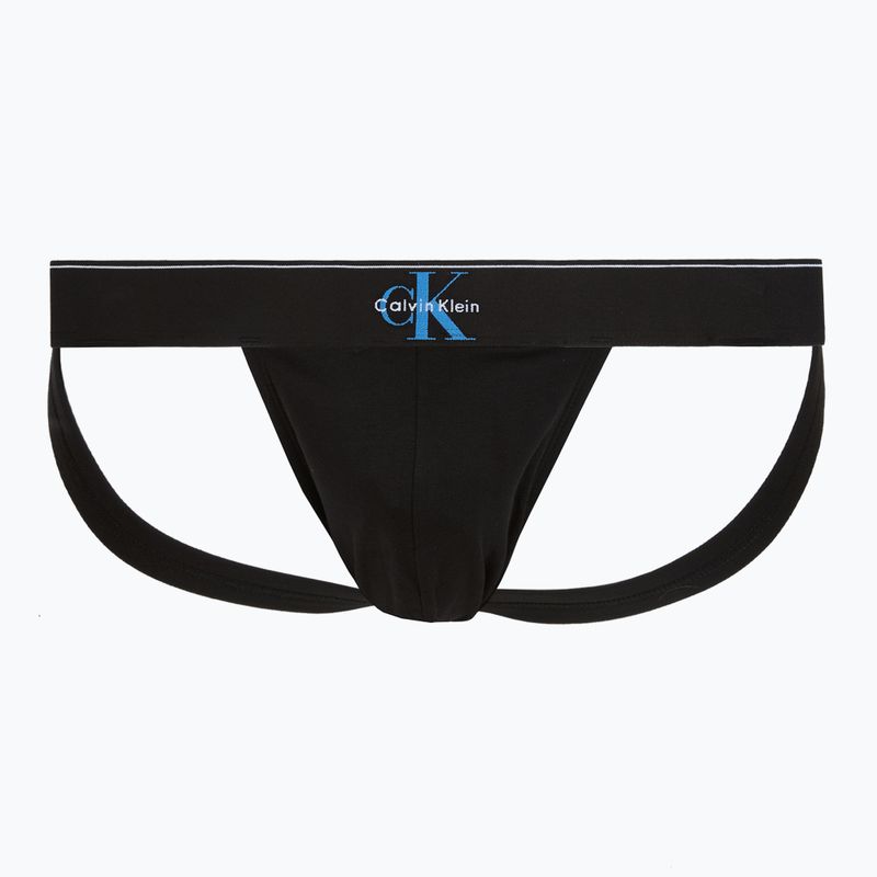 Slipuri pentru bărbați Calvin Klein LV00NB4644 Jock Strap black bodies w/ granite gray/poseid 4