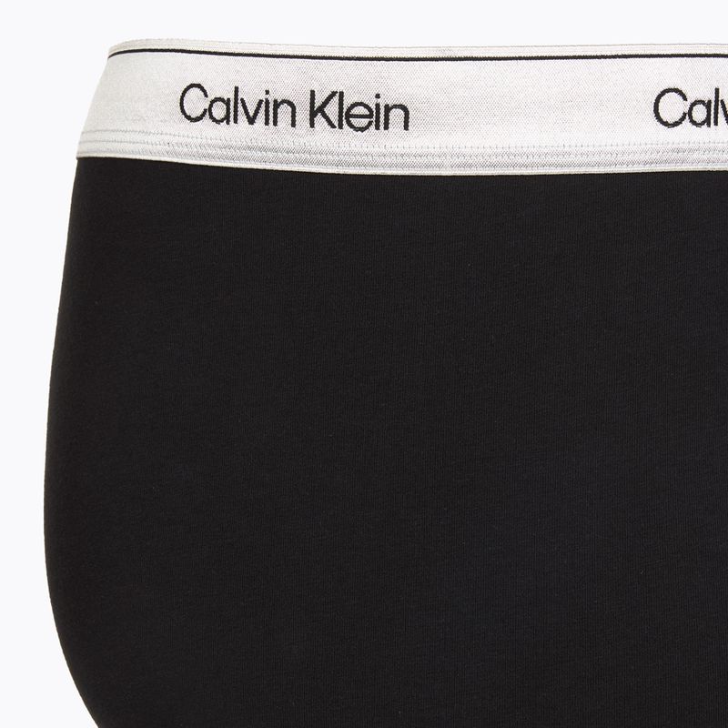 Boxeri pentru bărbați Calvin Klein LV00NB4731 Boxer Brief black w/ silver haze wbs 4