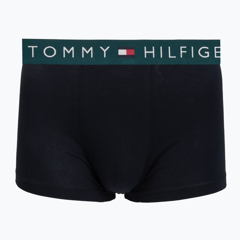 Boxeri pentru bărbați Tommy Hilfiger Trunk WB 3 pack nb//saf canvas/mnty grey/deep spru 2