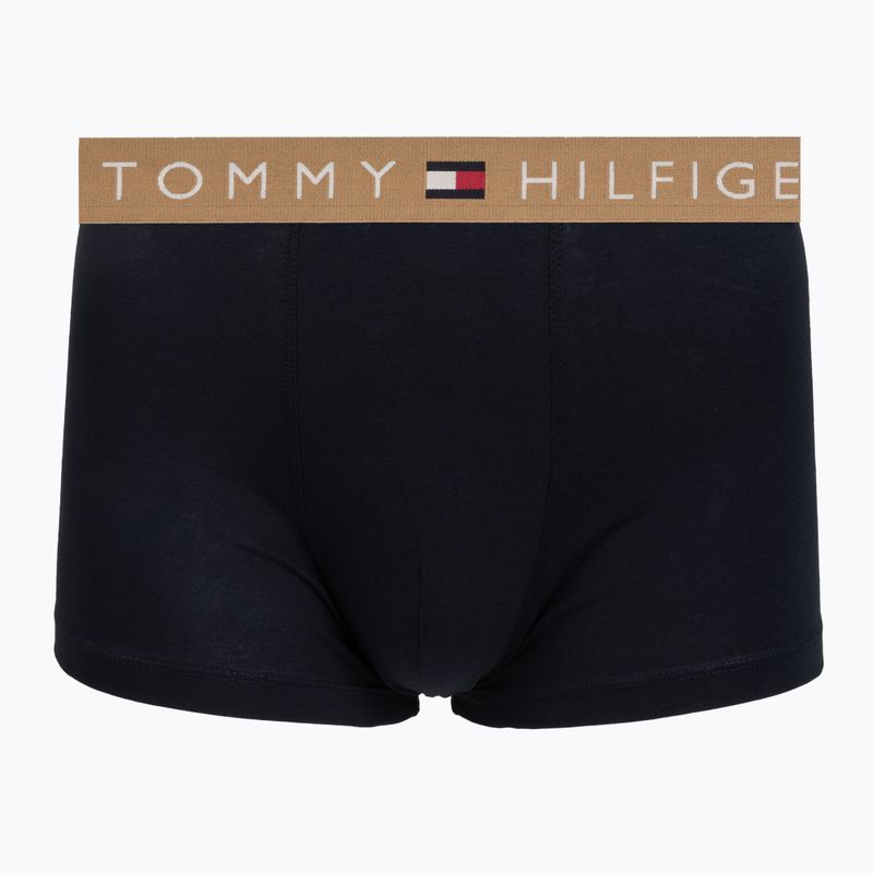Boxeri pentru bărbați Tommy Hilfiger Trunk WB 3 pack nb//saf canvas/mnty grey/deep spru 3