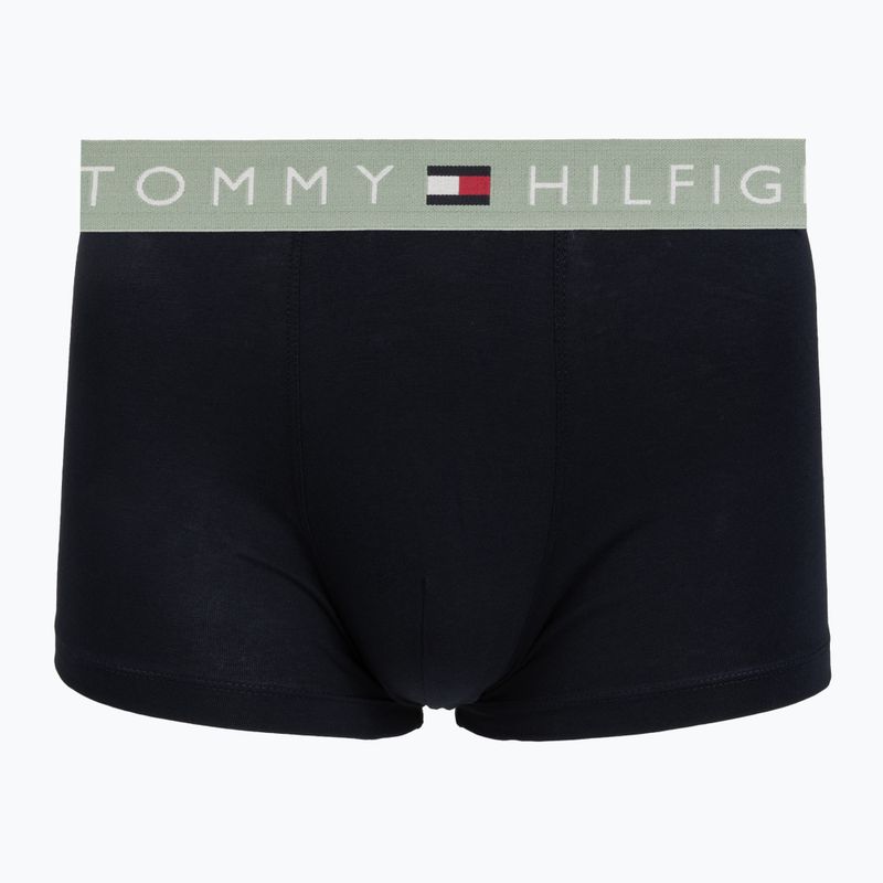 Boxeri pentru bărbați Tommy Hilfiger Trunk WB 3 pack nb//saf canvas/mnty grey/deep spru 4