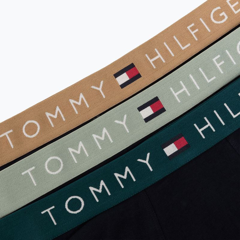Boxeri pentru bărbați Tommy Hilfiger Trunk WB 3 pack nb//saf canvas/mnty grey/deep spru 6
