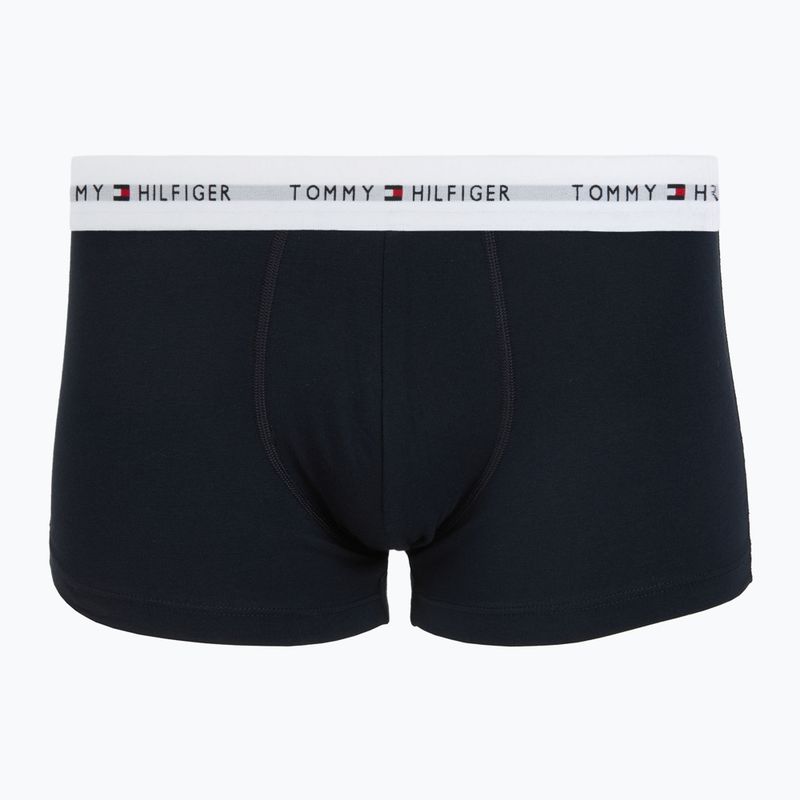 Boxeri pentru bărbați Tommy Hilfiger Trunk WB 3 pack nb//white/orna green/utility olive 2