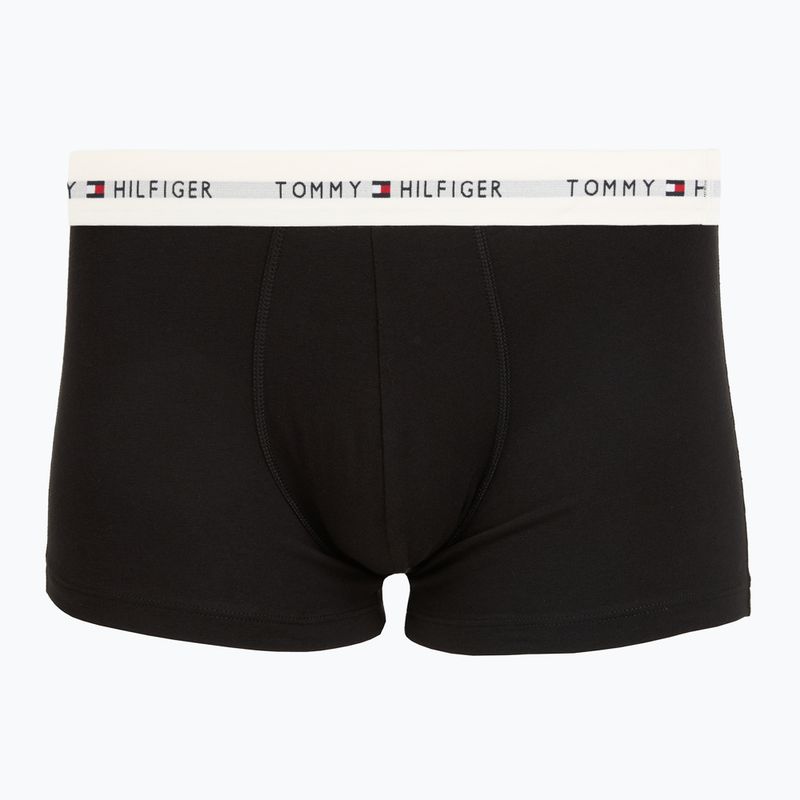 Boxeri pentru bărbați Tommy Hilfiger Trunk WB 3 pack nb//opu blu/orna green/ivory silk 2
