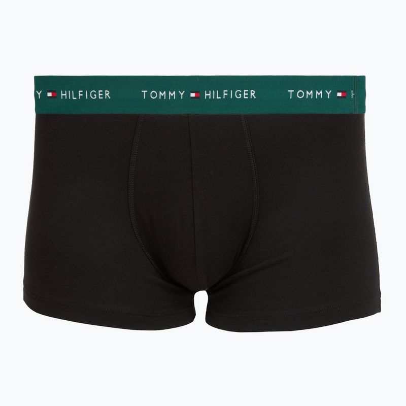 Boxeri pentru bărbați Tommy Hilfiger Trunk WB 3 pack nb//opu blu/orna green/ivory silk 4