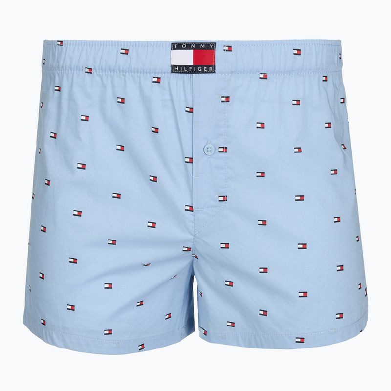 Boxeri pentru bărbați Tommy Hilfiger Woven Boxer Print 3 pack chambray flag/carb navy/c navy flag 5
