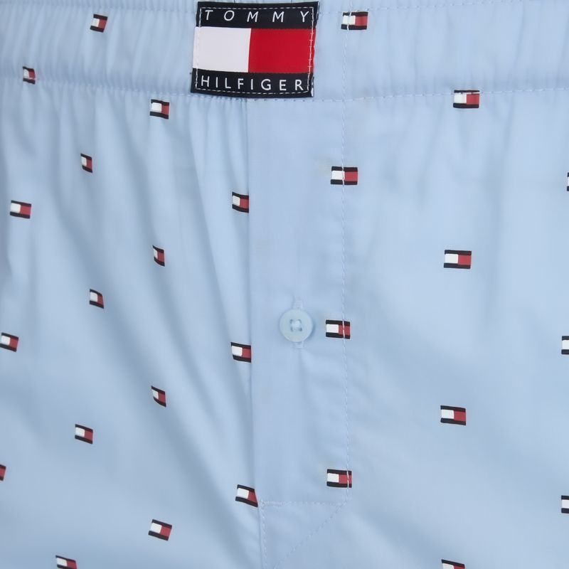 Boxeri pentru bărbați Tommy Hilfiger Woven Boxer Print 3 pack chambray flag/carb navy/c navy flag 7