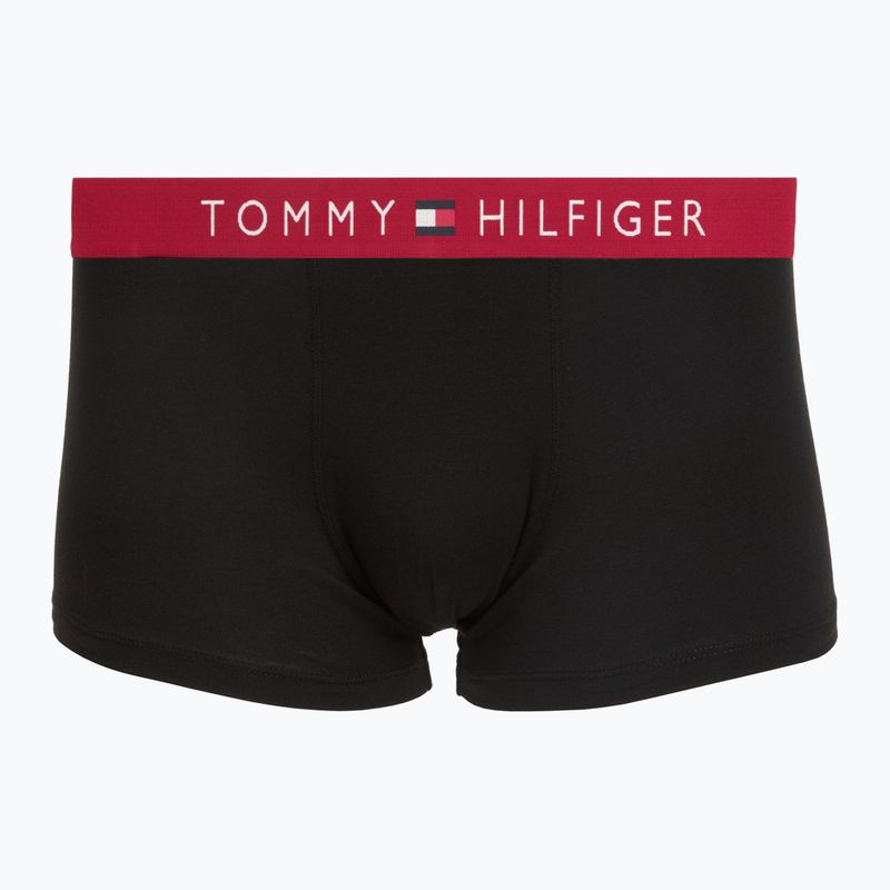 Boxeri pentru bărbați Tommy Hilfiger Trunk WB 3 pack medium red/rasp juice/burgundy 3