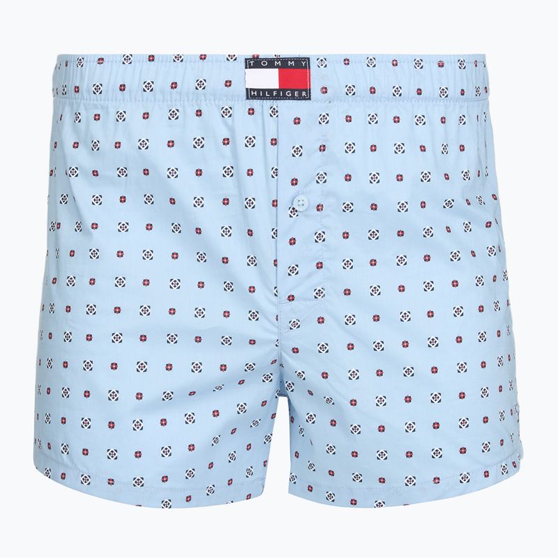 Boxeri pentru bărbați Tommy Hilfiger Woven Boxer Print 3 pack rwb foulard/med red/rwb w chck 2