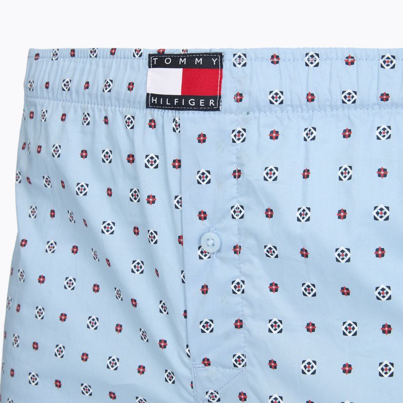 Boxeri pentru bărbați Tommy Hilfiger Woven Boxer Print 3 pack rwb foulard/med red/rwb w chck 7