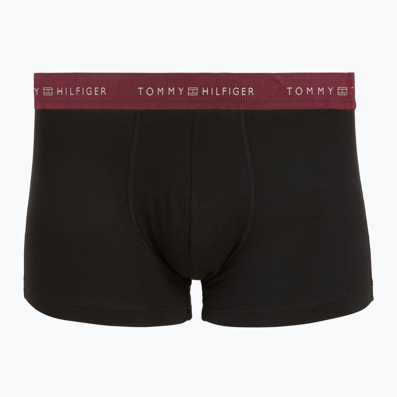 Boxeri pentru bărbați Tommy Hilfiger Trunk Metallic gold/burgundy/green 4