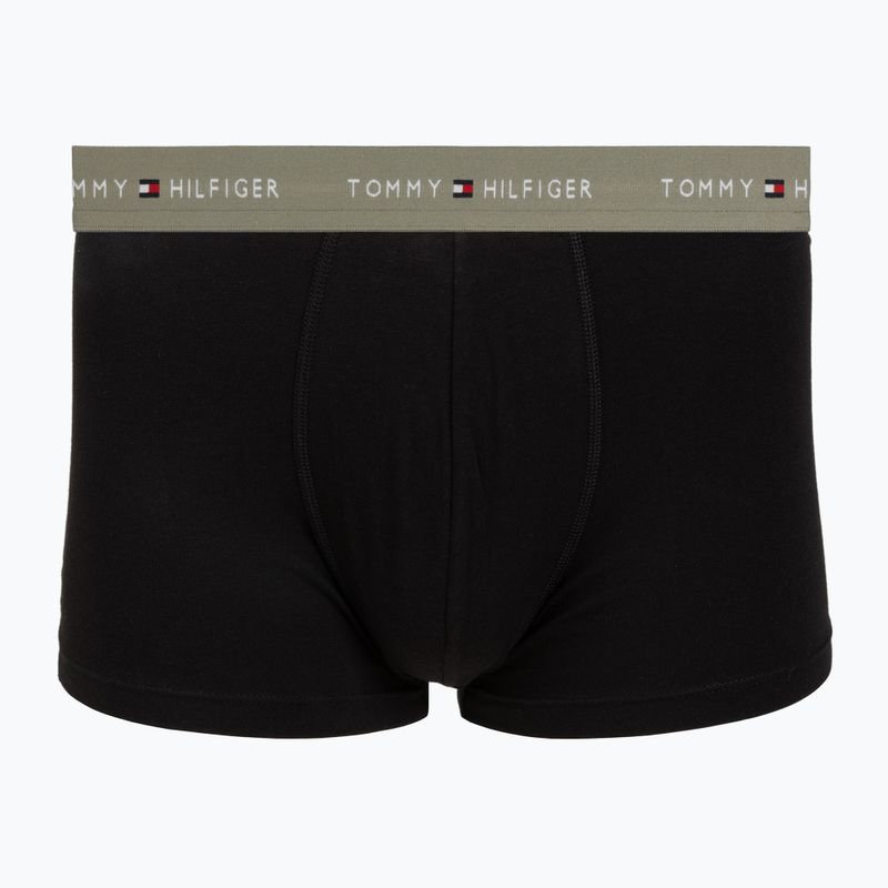 Boxeri pentru bărbați Tommy Hilfiger Trunk WB 3 pack utility sage/black/bonita pink 3