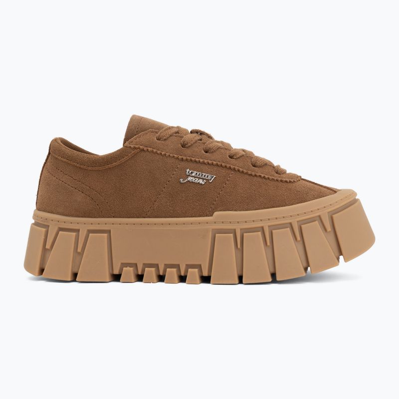 Încălțăminte pentru femei Tommy Jeans Platform Sneaker Suede warm khaki 2