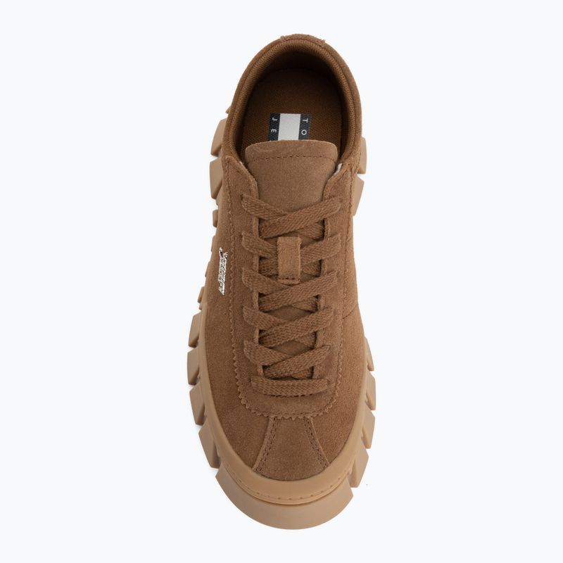 Încălțăminte pentru femei Tommy Jeans Platform Sneaker Suede warm khaki 5