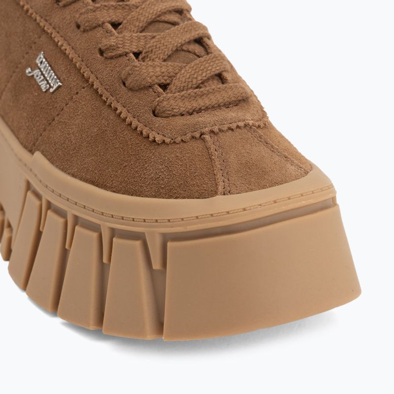 Încălțăminte pentru femei Tommy Jeans Platform Sneaker Suede warm khaki 7