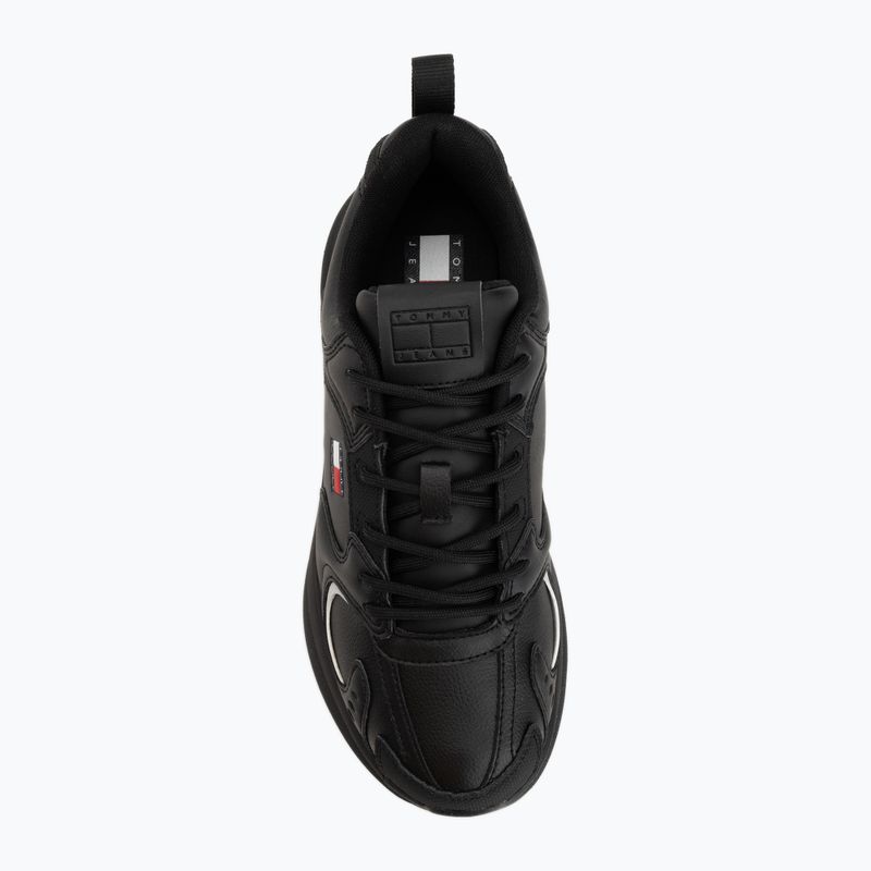 Încălțăminte pentru bărbați Tommy Jeans Runn Leather triple black 5