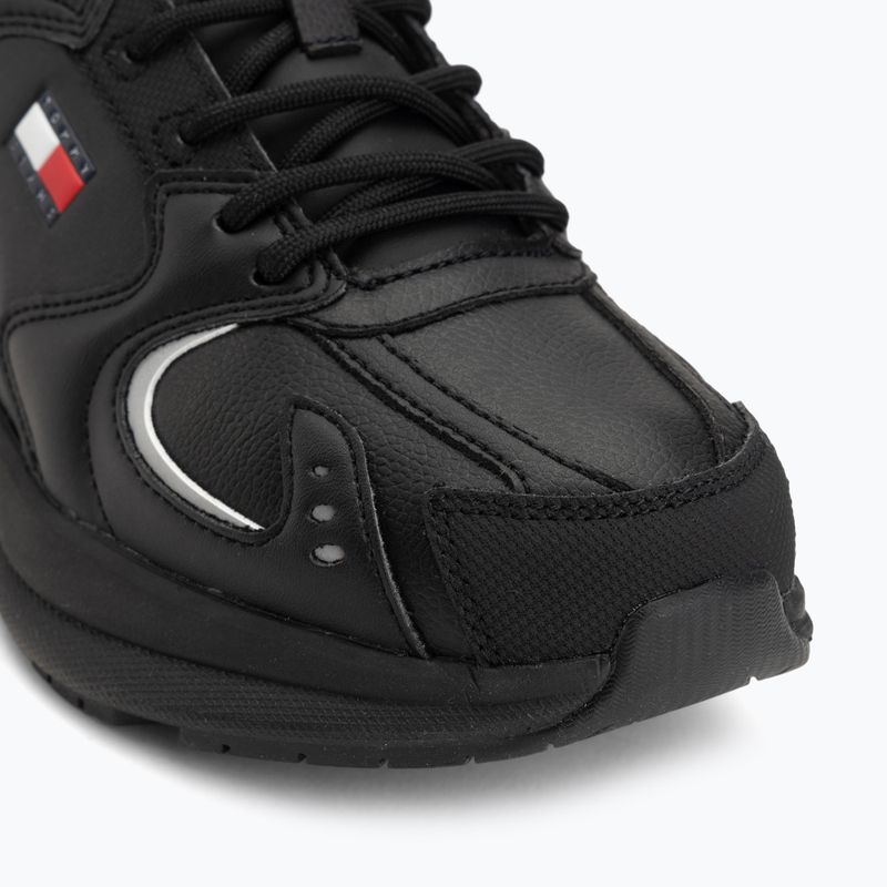 Încălțăminte pentru bărbați Tommy Jeans Runn Leather triple black 7
