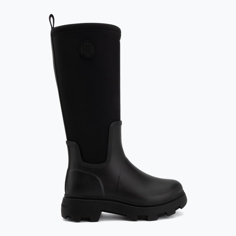 Cizme pentru femei Tommy Hilfiger Stamp Warm Knee black 2