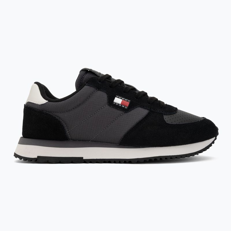 Încălțăminte pentru bărbați Tommy Jeans Runner Flag Mix washed black/stratus grey 2