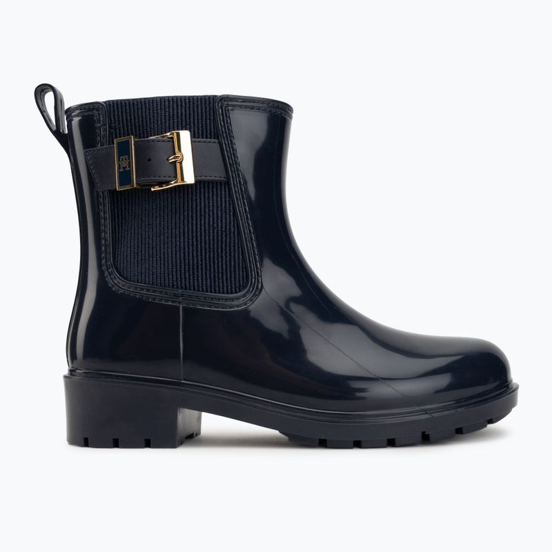Cizme pentru femei Tommy Hilfiger Buckle Glossy Ankle space blue 2