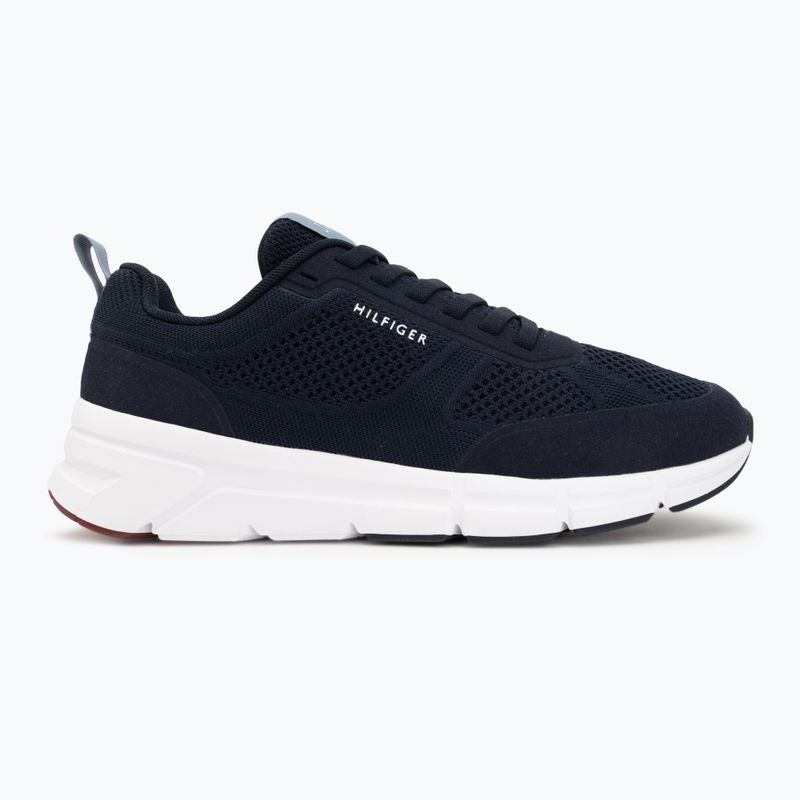 Încălțăminte pentru bărbați Tommy Hilfiger Light Knitted navy blue 2