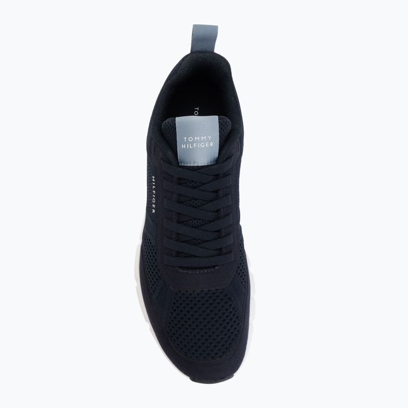 Încălțăminte pentru bărbați Tommy Hilfiger Light Knitted navy blue 5