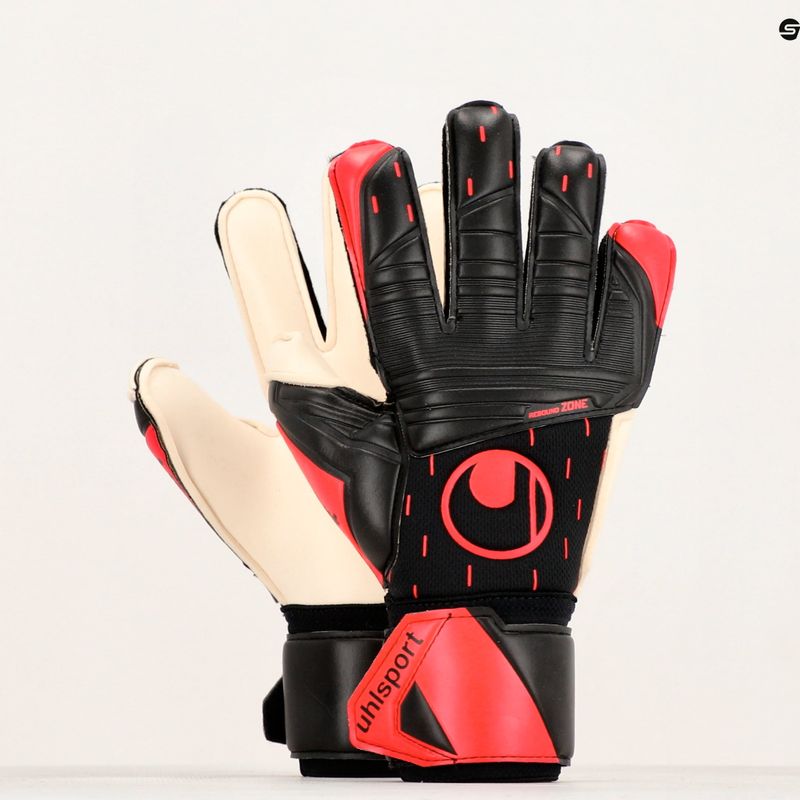 Mănuși de portar pentru copii uhlsport Classic Absolutgrip negru/roșu/alb 4