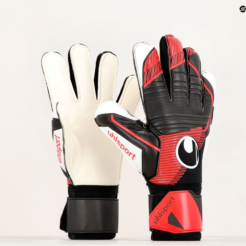 Mănuși de portar Uhlsport Powerline Soft Pro negru/roșu/alb
