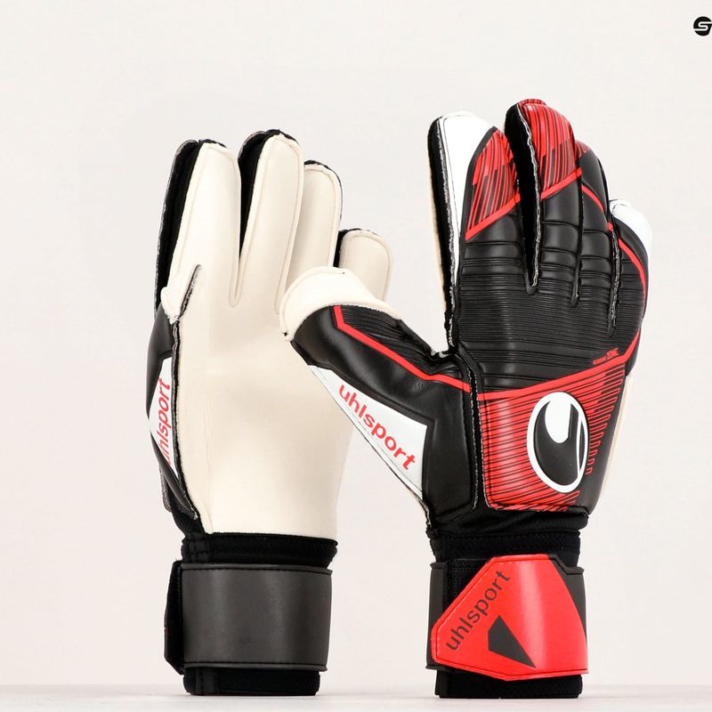 Uhlsport Powerline Powerline Soft Flex Frame mănuși de portar negru/roșu/alb