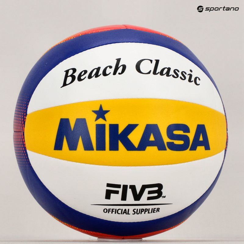 Minge de volei Mikasa BV1.550C white/blue/yellow/orange mărimea 1,5 5