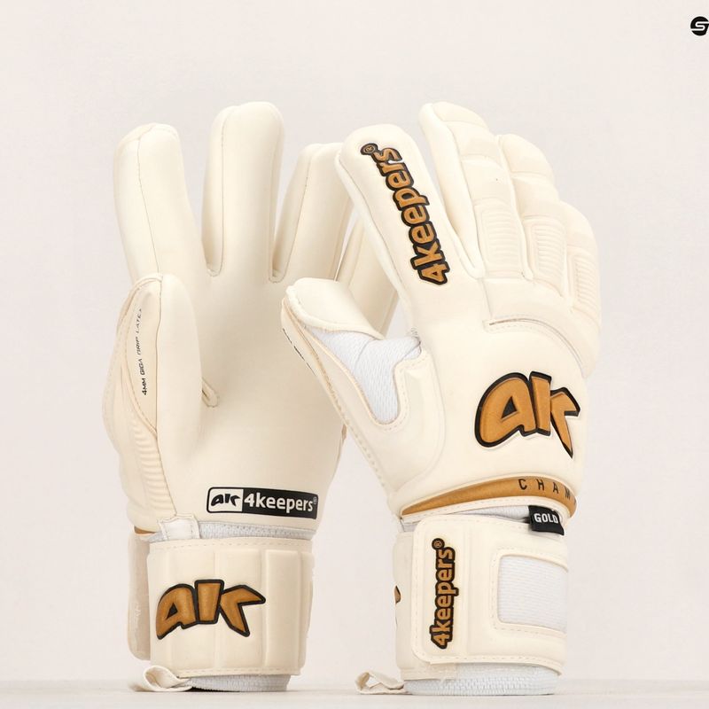 Mănușă de portar 4Keepers Champ Gold VI alb 12